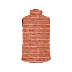 Brick Printed Pattern Print Design 03 Men's Padded Vest