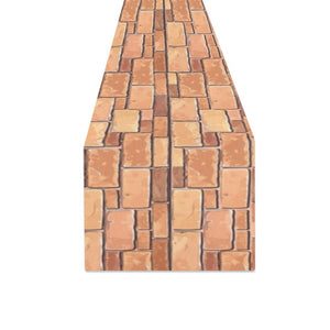 Brick Printed Pattern Print Design 04 Table Runner