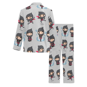 Cute ninja pattern Men's Long Pajama Set