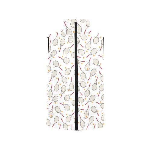 Tennis Pattern Print Design 04 Men's Padded Vest