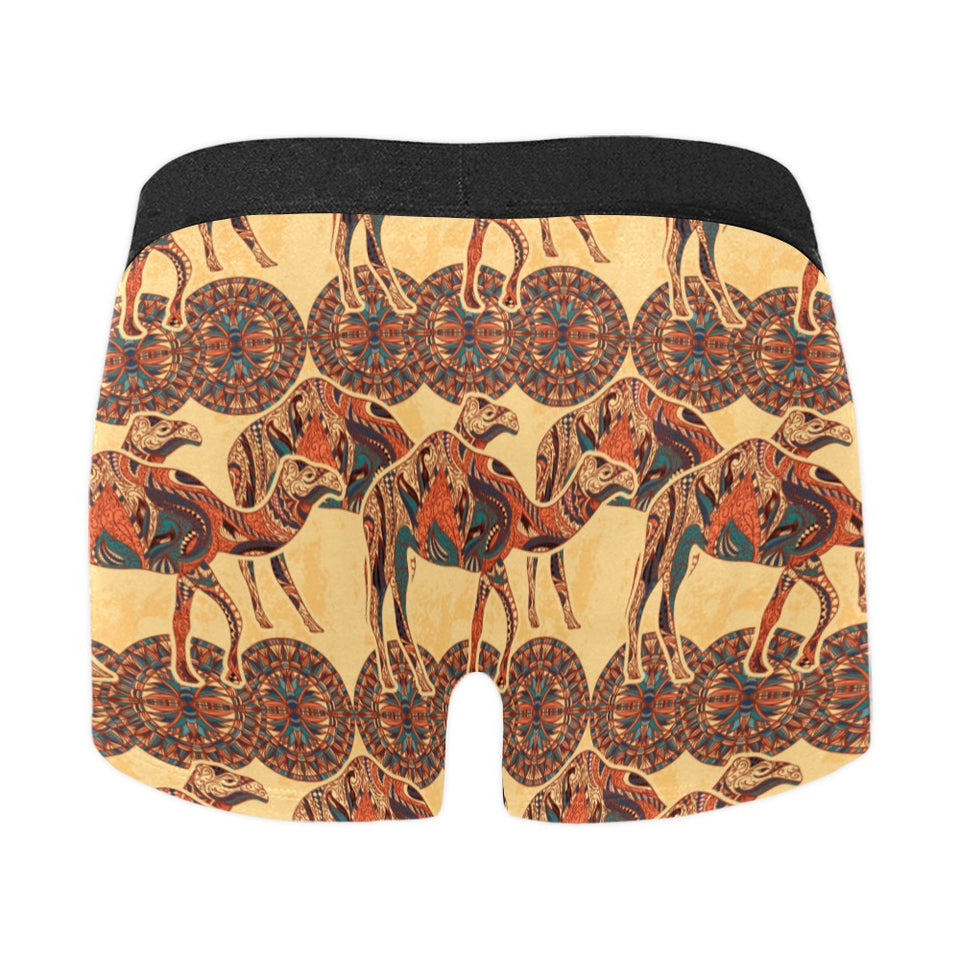 Camel polynesian tribal design pattern Men's All Over Print Boxer Briefs Men's Underwear