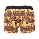 Camel polynesian tribal design pattern Men's All Over Print Boxer Briefs Men's Underwear
