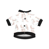 Cute sea otters pattern All Over Print Pet Dog Round Neck Fuzzy Shirt