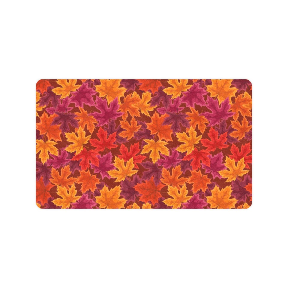 Autumn maple leaf pattern Doormat