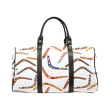 Boomerang Australian aboriginal ornament pattern Travel Bag