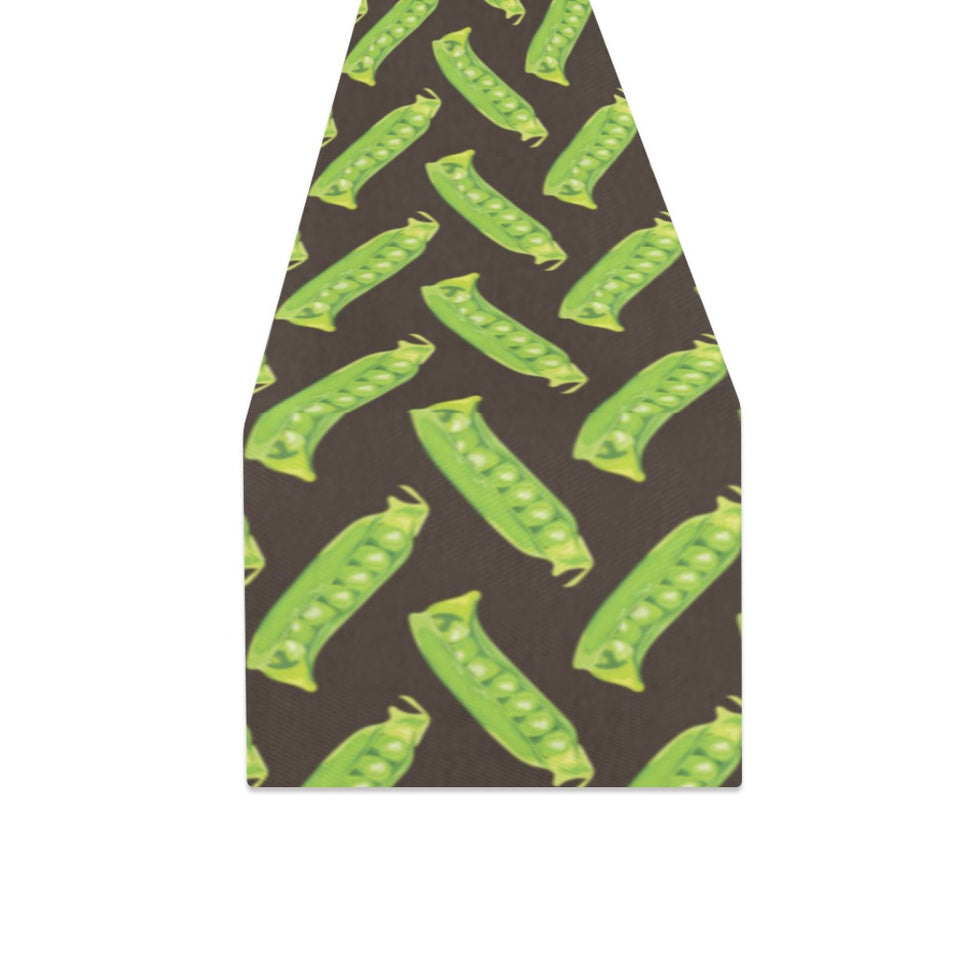 Green Peas Pattern Print Design 05 Table Runner