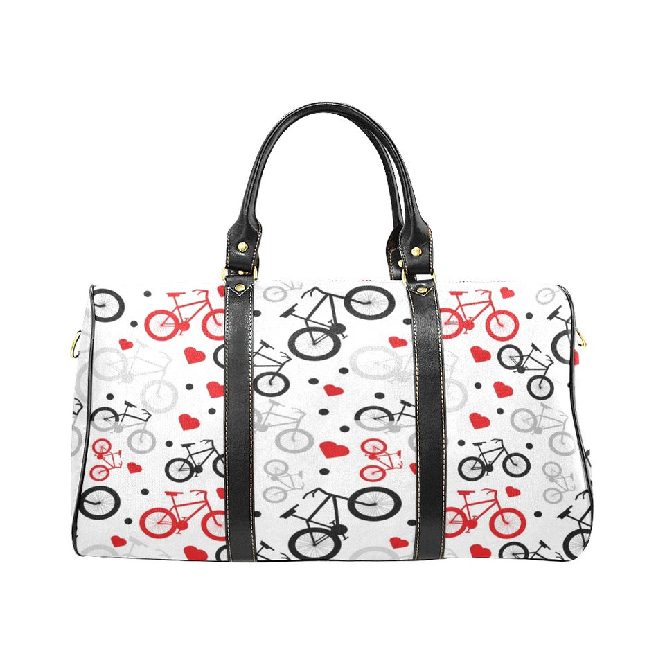 Bicycle Pattern Print Design 04 Travel Bag