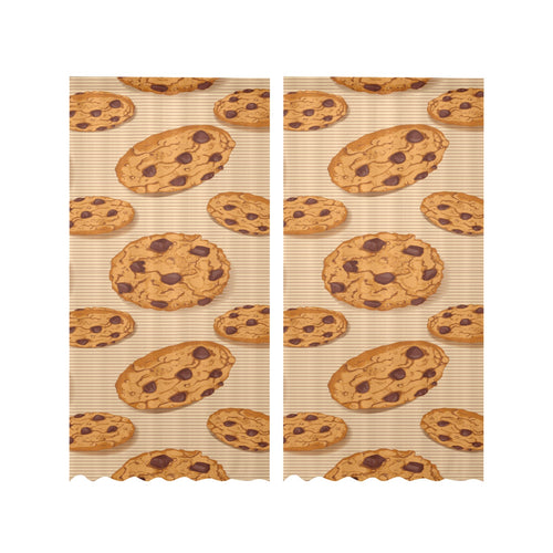 Cookie pattern Gauze Curtain