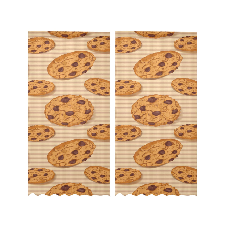 Cookie pattern Gauze Curtain