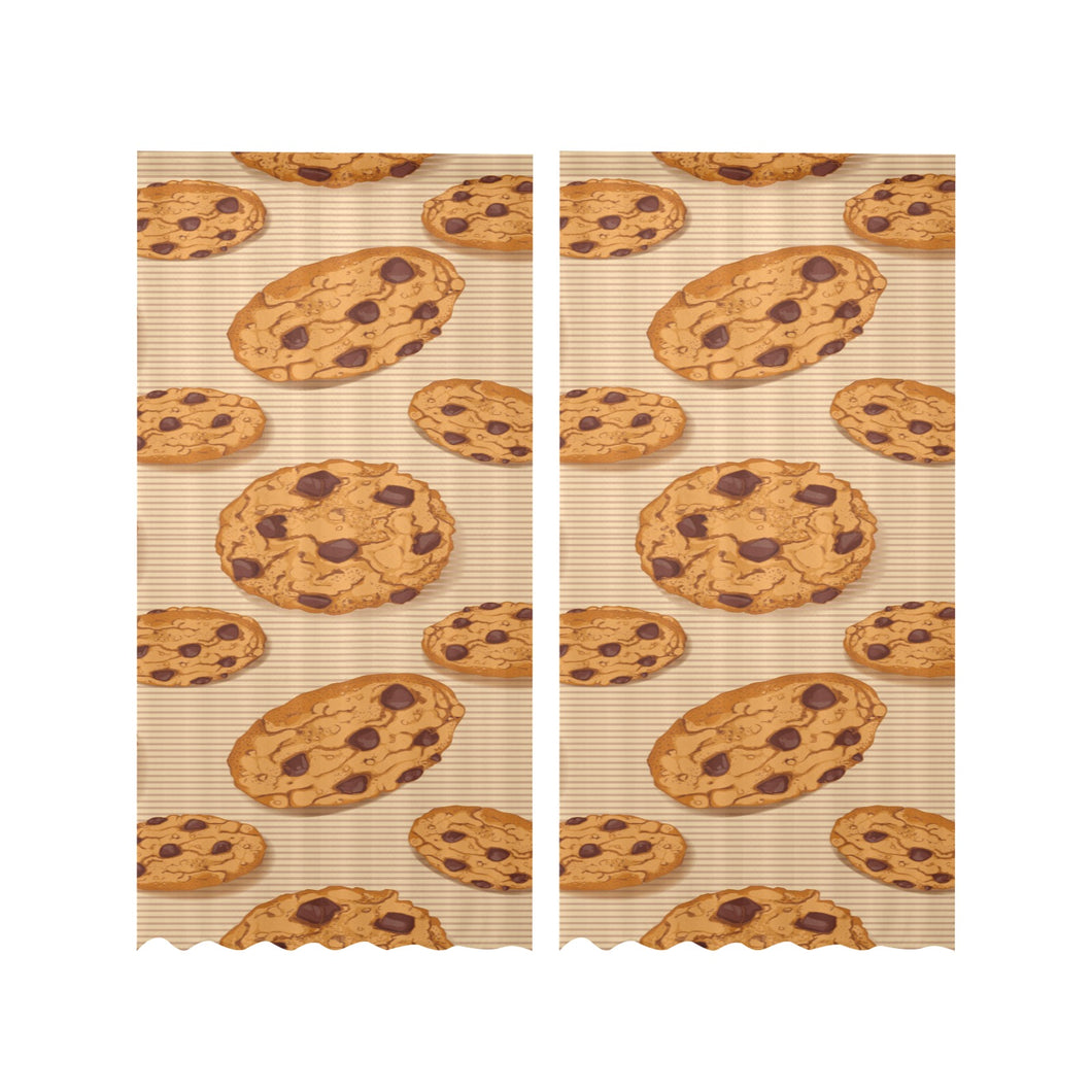 Cookie pattern Gauze Curtain