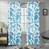 Coral Reef Pattern Print Design 01 Gauze Curtain