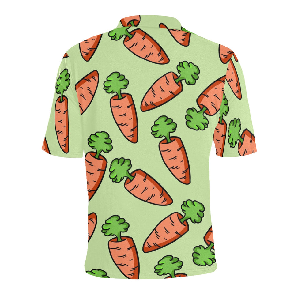 Carrot Pattern Print Design 05 Men's All Over Print Polo Shirt