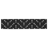 Engine Piston Black Theme Pattern Print Design 03 Table Runner