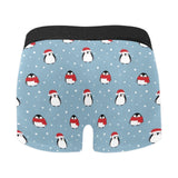 Cute penguin christmas snow pattern Men's All Over Print Boxer Briefs Men's Underwear
