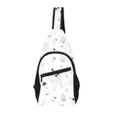Poodle dog rose cake pattern All Over Print Chest Bag