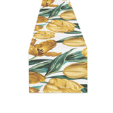 yellow tulips pattern Table Runner