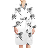 Billiard Ball Pattern Print Design 03 Men's Long Sleeve Belted Night Robe