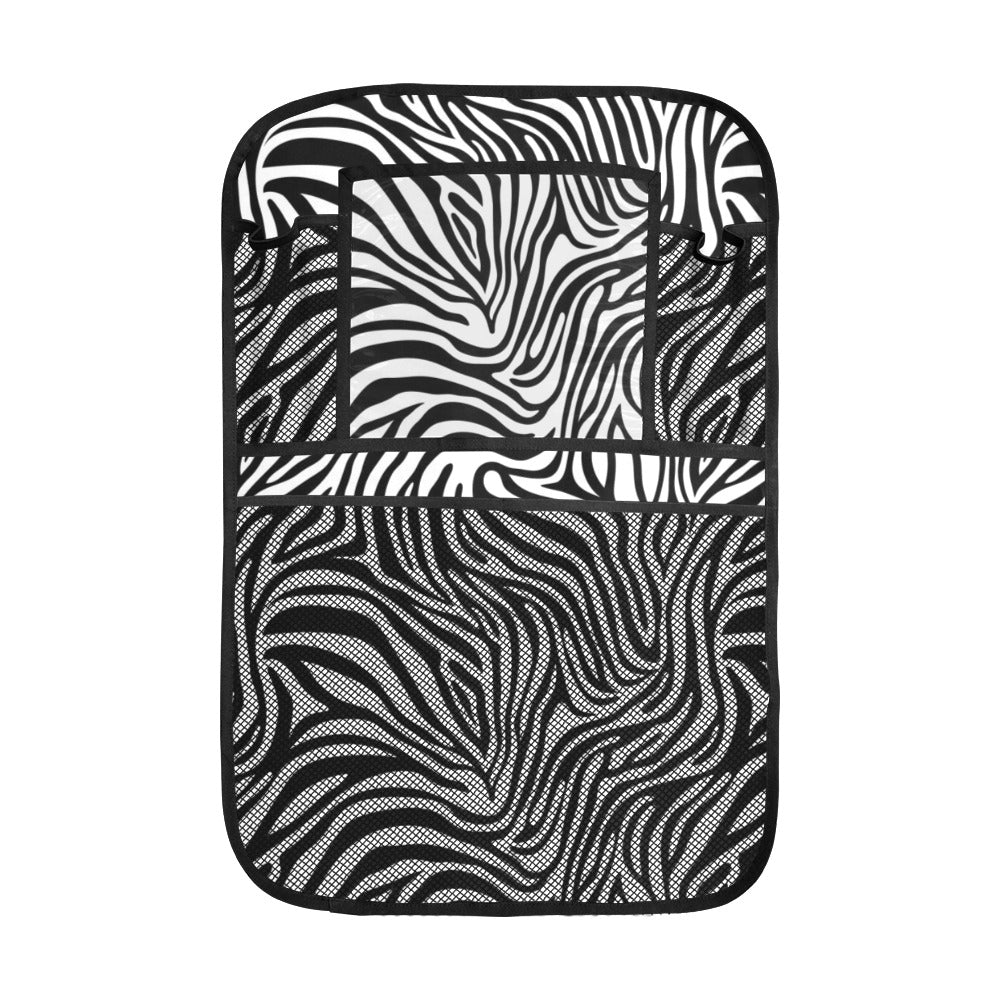 Zebra skin pattern Car Seat Back Organizer