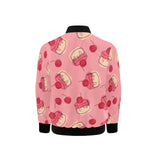Cake cherry pattern Kids' Boys' Girls' Bomber Jacket