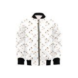Jack Russel Pattern Print Design 05 Kids' Boys' Girls' Bomber Jacket