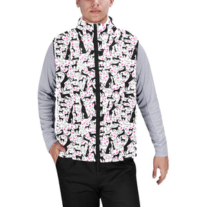 Greyhound Pattern Print Design 02 Men's Padded Vest