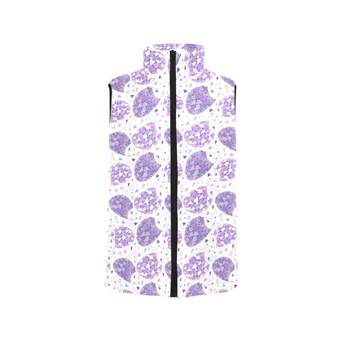 Hedgehog Pattern Print Design 05 Men's Padded Vest