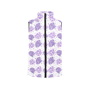 Hedgehog Pattern Print Design 05 Men's Padded Vest
