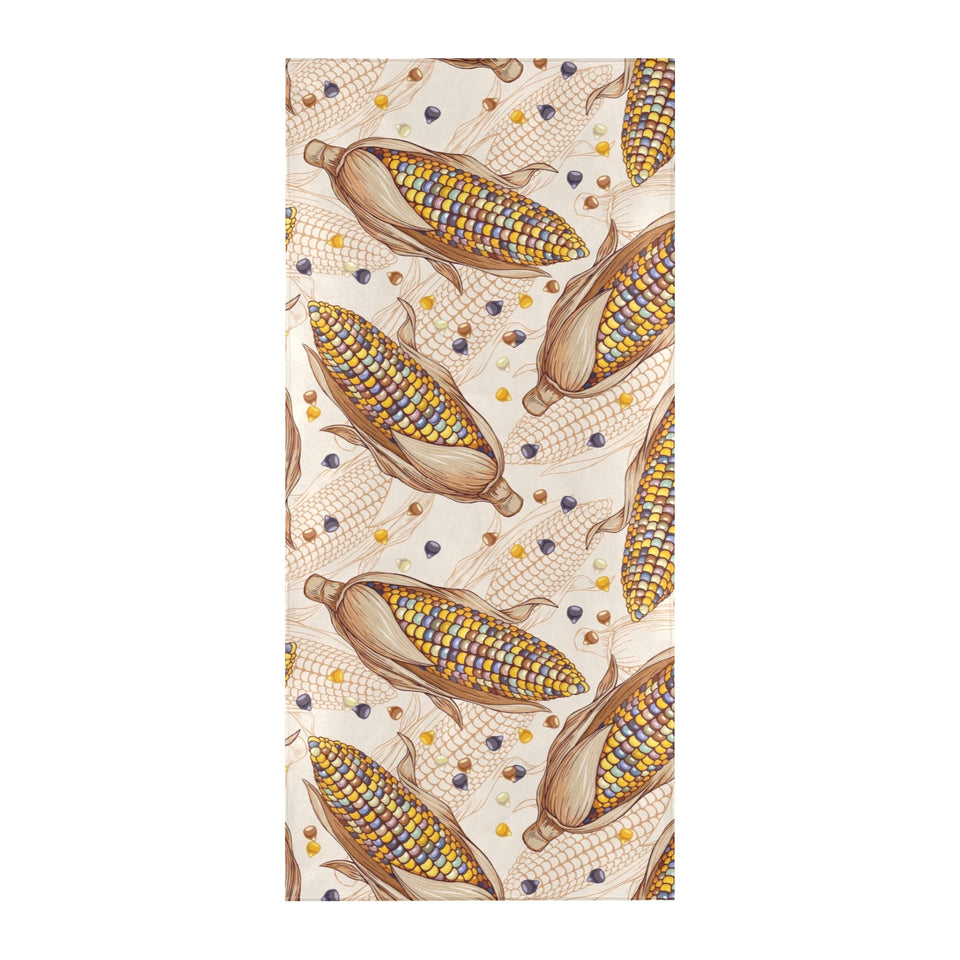 Corn Pattern Print Design 03 Beach Towel
