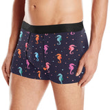 Watercolor colorful seahorse pattern Men's All Over Print Boxer Briefs Men's Underwear