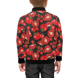 Tomato black background Kids' Boys' Girls' Bomber Jacket