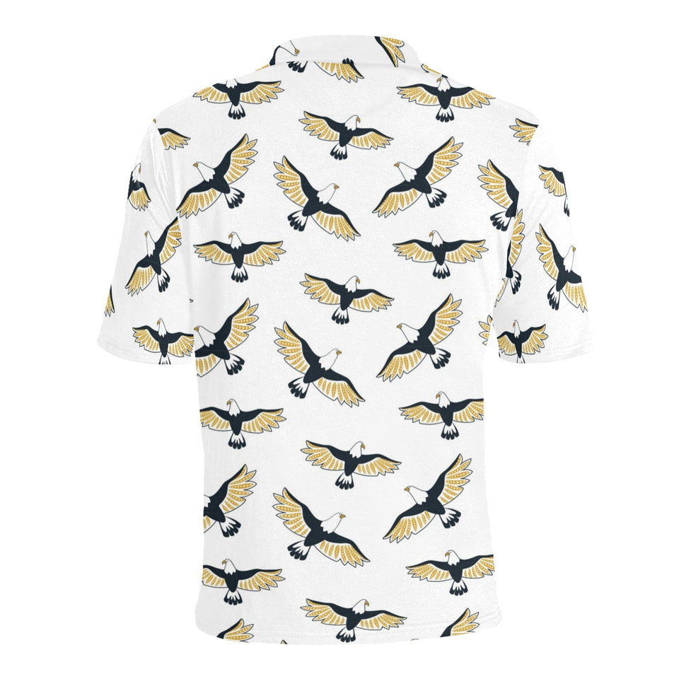 Eagle Pattern Print Design 03 Men's All Over Print Polo Shirt