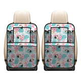 Toucan tropical flower leave pattern Car Seat Back Organizer