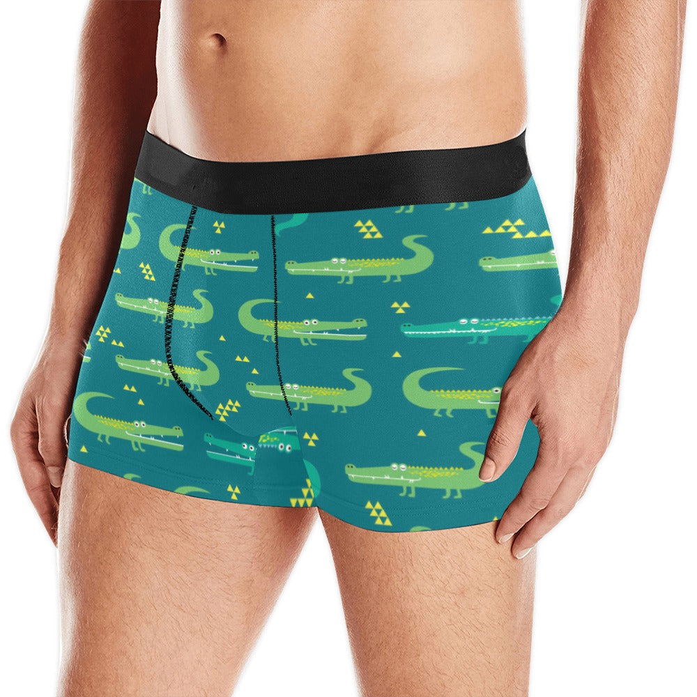 Crocodile pattern Men's All Over Print Boxer Briefs Men's Underwear