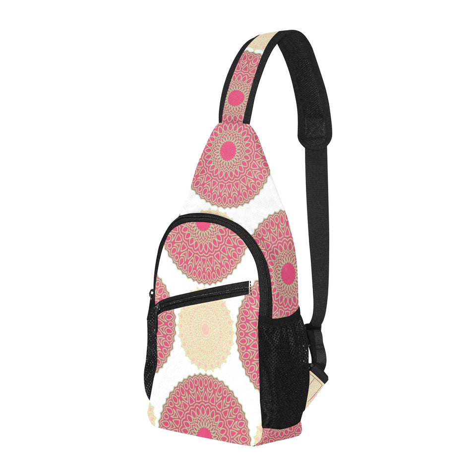 Circle indian pattern All Over Print Chest Bag