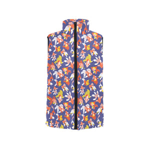 Goldfish Pattern Print Design 04 Men's Padded Vest