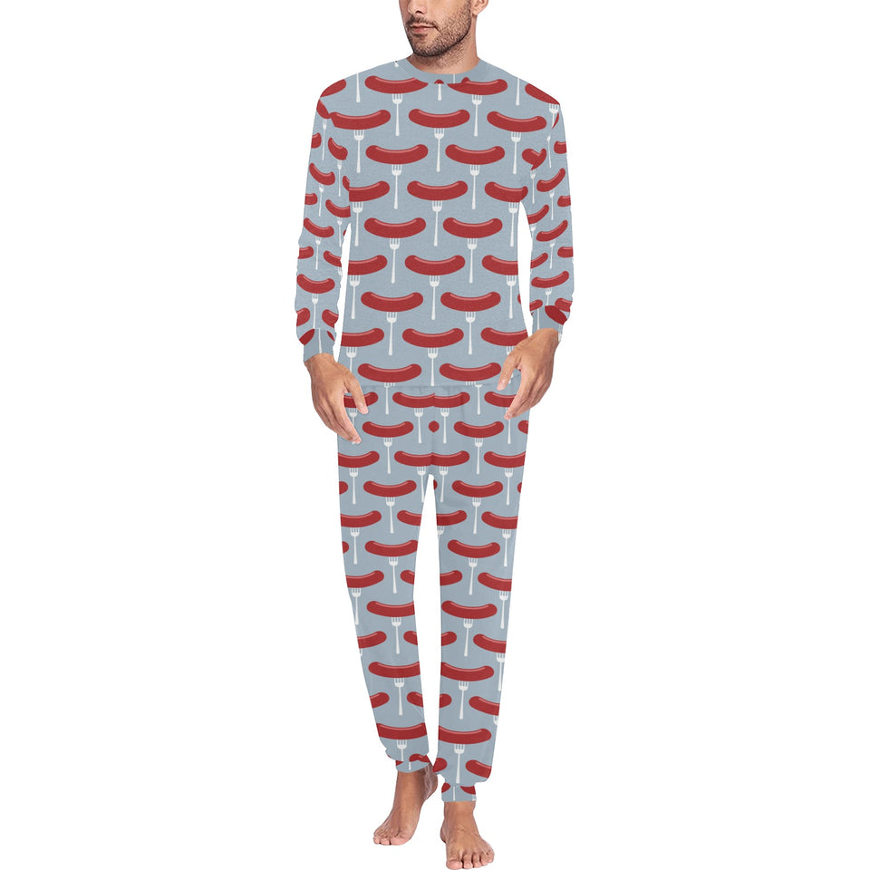 Sausage Pattern Print Design 02 Men's All Over Print Pajama