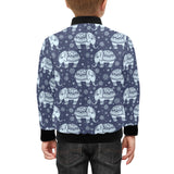 Elephant tribal design pattern Kids' Boys' Girls' Bomber Jacket