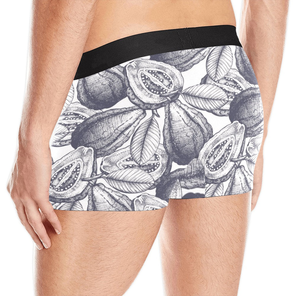 Guava tropical hand drawn pattern Men's All Over Print Boxer Briefs Men's Underwear