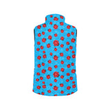 Ladybug Pattern Print Design 02 Women's Padded Vest