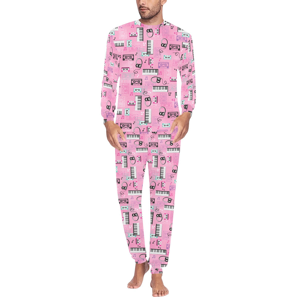 Piano Pattern Print Design 01 Men's All Over Print Pajama