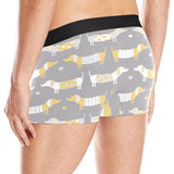 Cute dachshund dog pattern Men's All Over Print Boxer Briefs Men's Underwear