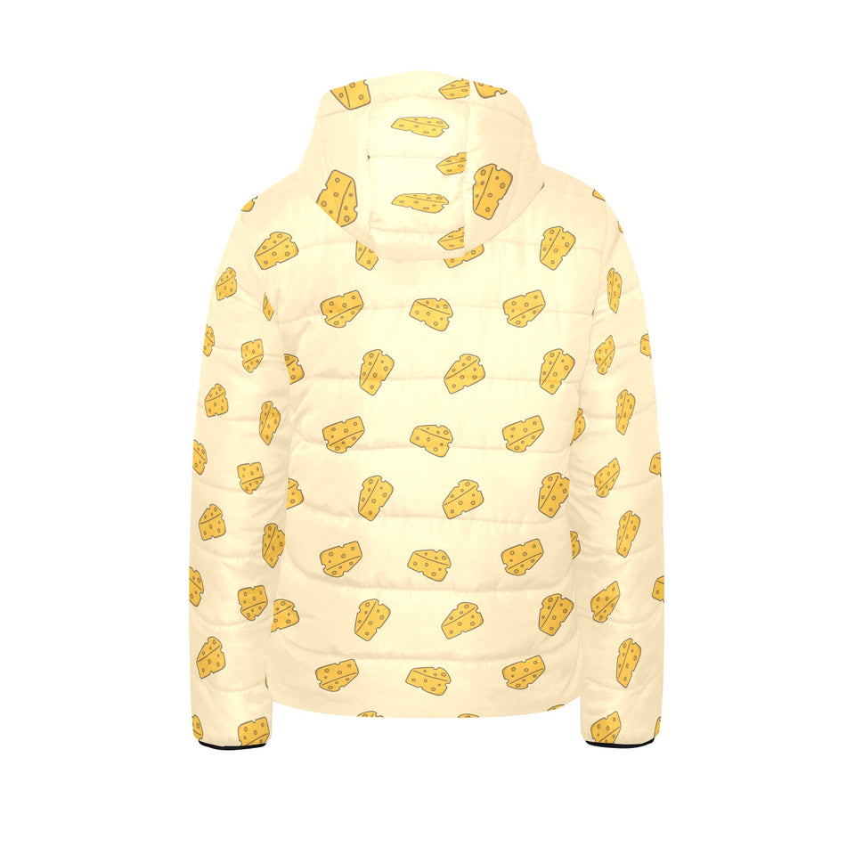 Cheese pattern Kids' Boys' Girls' Padded Hooded Jacket
