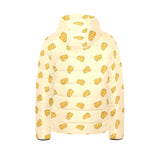 Cheese pattern Kids' Boys' Girls' Padded Hooded Jacket