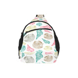 Colorful shell pattern All Over Print Chest Bag
