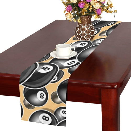 Billiard Ball Pattern Print Design 04 Table Runner