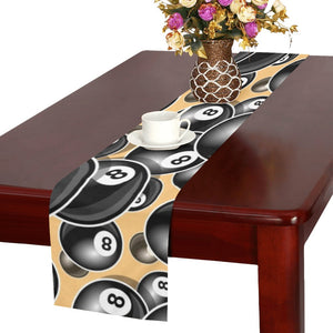 Billiard Ball Pattern Print Design 04 Table Runner