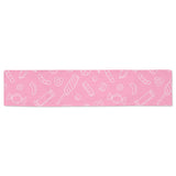 Sweet candy pink background Table Runner