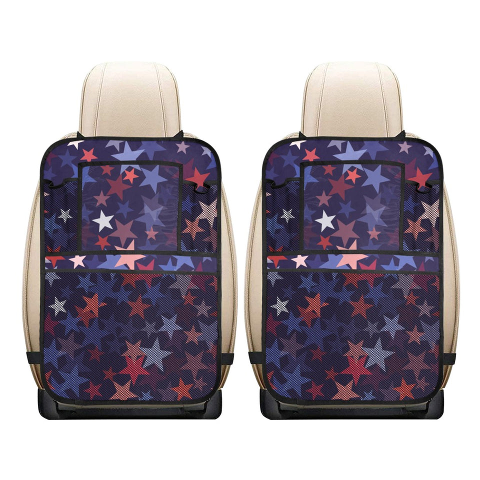 Red blue star pattern Car Seat Back Organizer