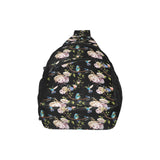 Hummingbird Pattern Print Design 03 All Over Print Chest Bag