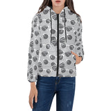 Sun Glasses Pattern Print Design 04 Women's Padded Hooded Jacket